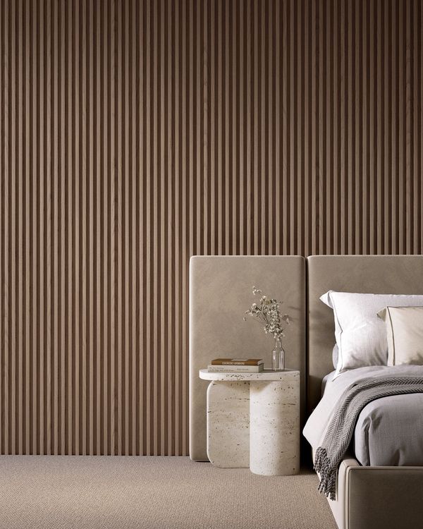 Birch Wood panel shown in a room