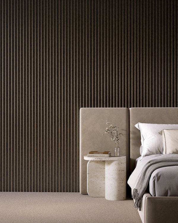 Ebony Drift panel shown in a room