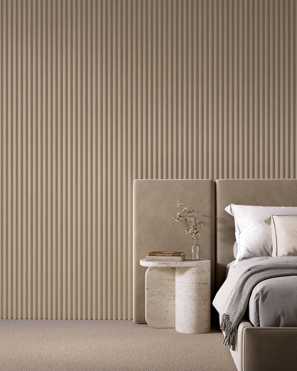 Poplar Wood panel shown in a room